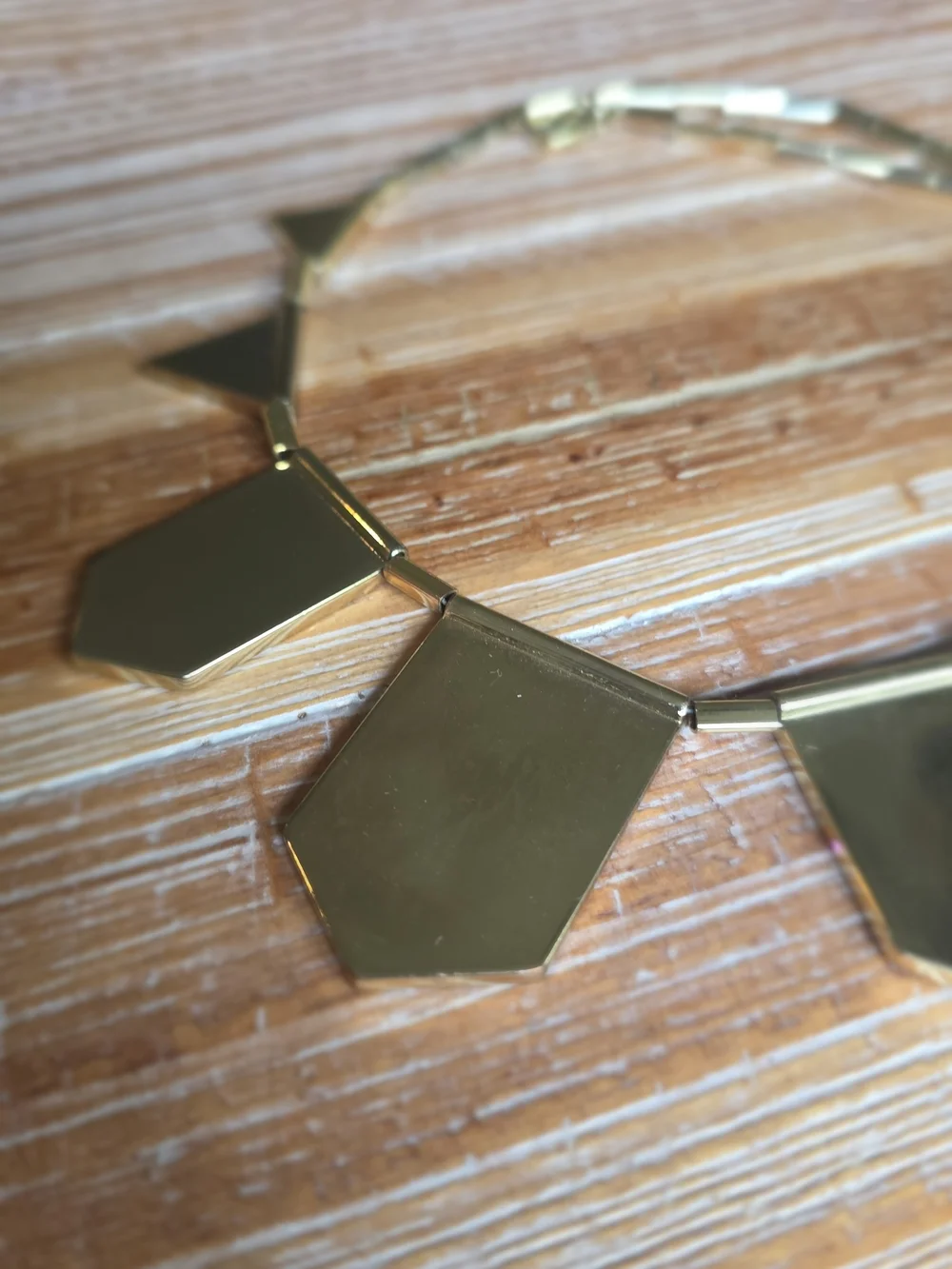 House of Harlow 1960 Teal Geometric Pendant Necklace